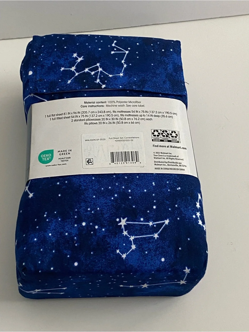 Your Zone Super Soft Constellation Stars Sheet Set Full Size bed set microfiber